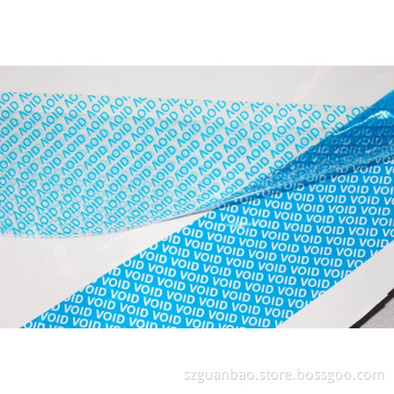 Sample Free Tamper Evident Tape
